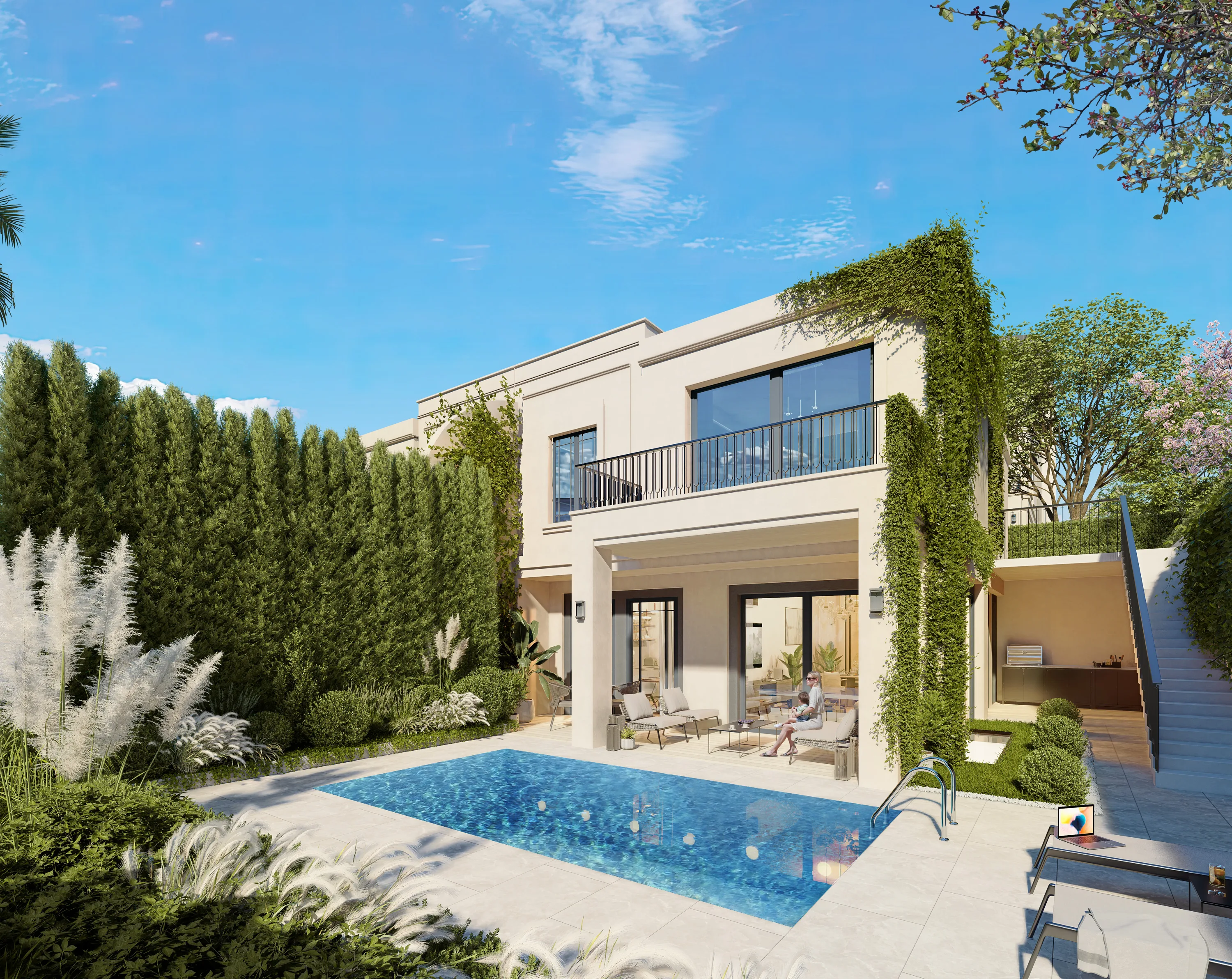 Villa Havuz Görünümü
